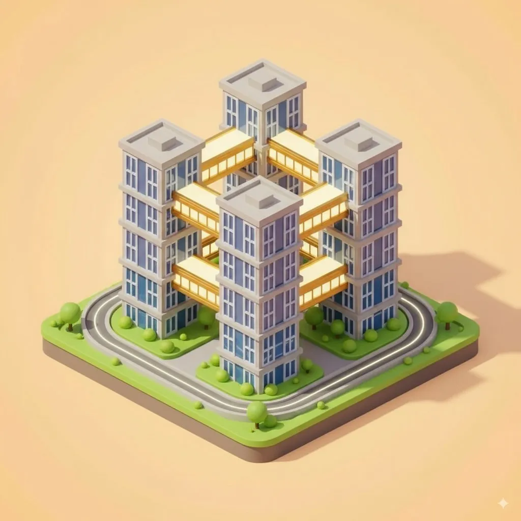 3D architectural tile - result